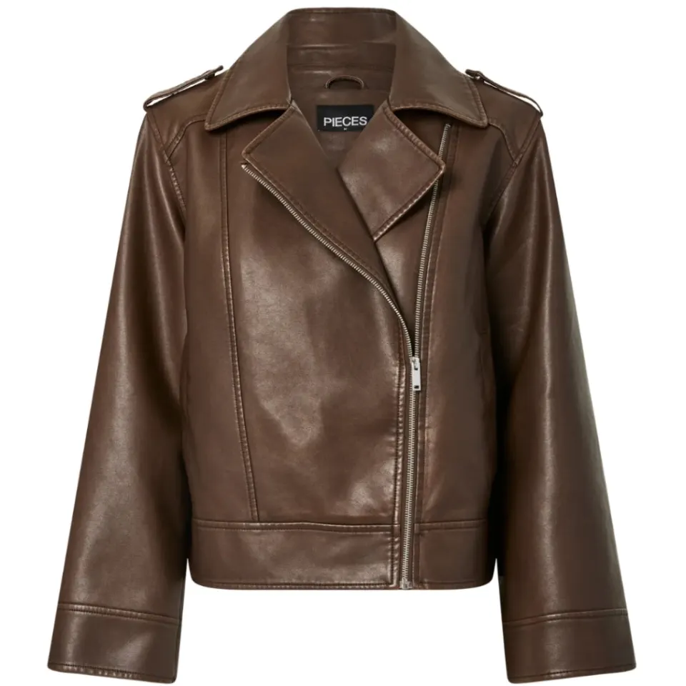 Pieces jakke pcjosie – Hot Fudge Washed — produktfoto