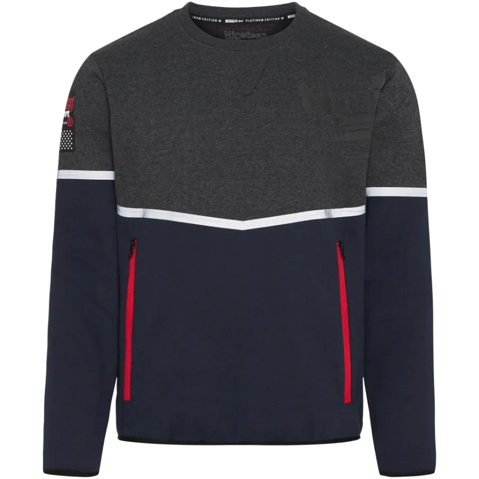 Geographical Norway sweatshirt Fanas Navy – marineblå — produktfoto