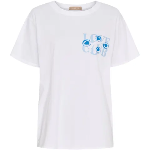Marta du Château T-shirt MdcInge -0532 – White/Azzuro — produktfoto