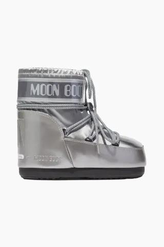 Moon Boot Classic Low Glance Boots – sølv — produktfoto
