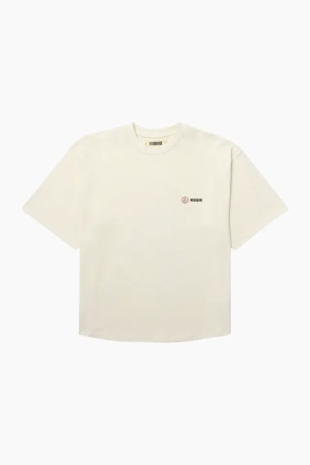 Woodbird WBJuno Seat Tee – råhvid — produktfoto