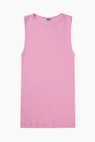 Nørgaard på Strøget NPS Tank Top Solid Color – Light Pink — produktfoto