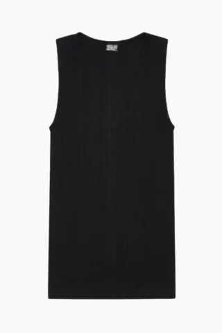 Nørgaard på Strøget NPS Tank Top Solid Color – sort — produktfoto