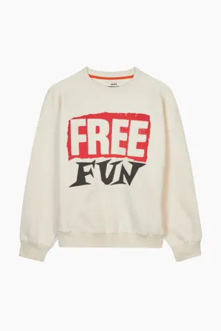 Mads Nørgaard Organic Sweat Atli Sweatshirt – Snow White — produktfoto