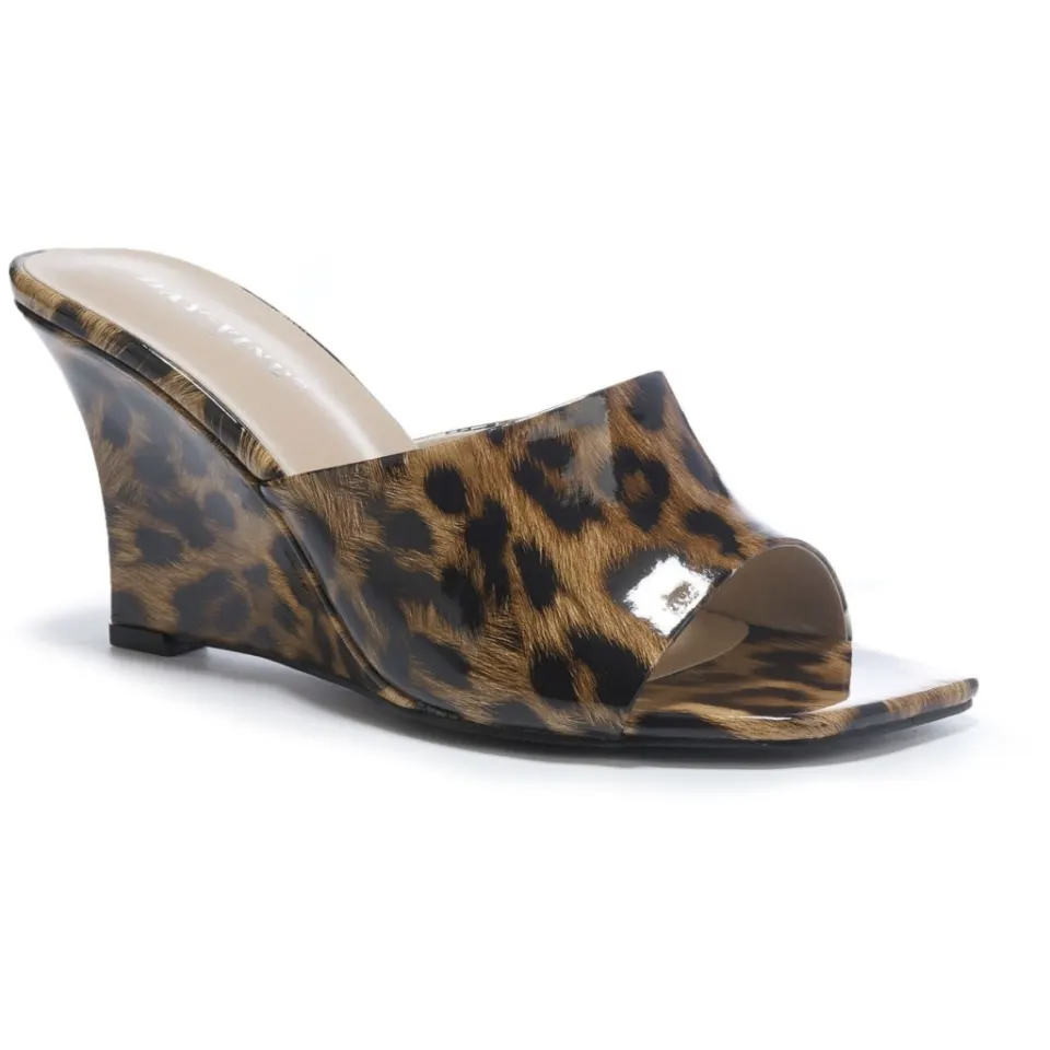 Mirella stiletter med kilehæl BD121 – leopard — produktfoto