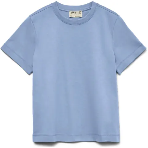 Vero Moda t-shirt Awnaima – Brunnera Blue — produktfoto