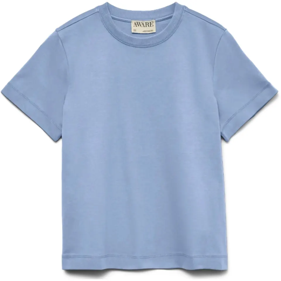 Vero Moda t-shirt Awnaima – Brunnera Blue — produktfoto