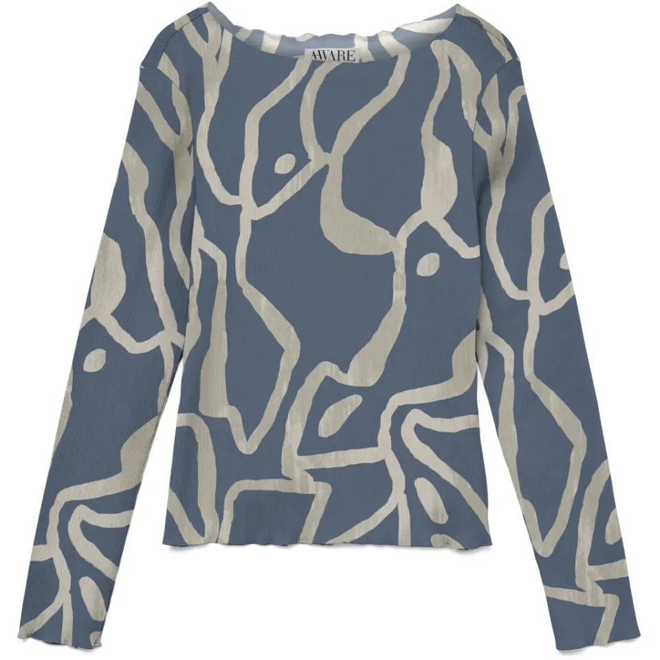 Vero Moda bluse Vmjulia – China Blue SINE — produktfoto