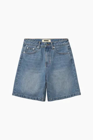 Woodbird WBMaggie Orig Shorts – Blue Washed — produktfoto