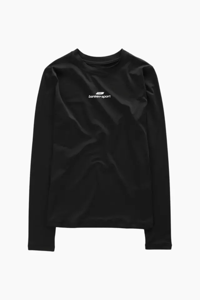 bareen Longsleeve Tee – sort — produktfoto