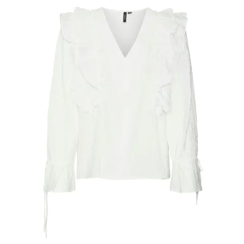 Vero Moda skjorte Vmkausa – Snow white — produktfoto