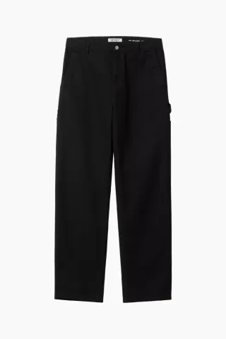 Carhartt W' Pierce Pant (Hubbard) - Black Rinsed – Carhartt WIP — produktfoto
