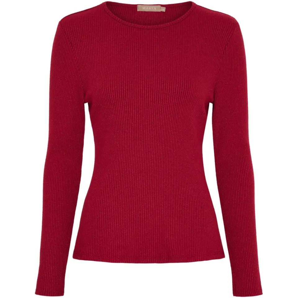 Marta du Château langærmet t-shirt 38915M – bordeaux — produktfoto