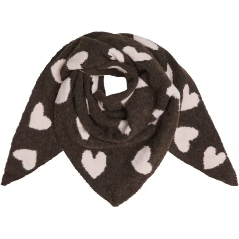 Marta du Château tørklæde MdcToppy BA-2868 – Coffee/Pink — produktfoto