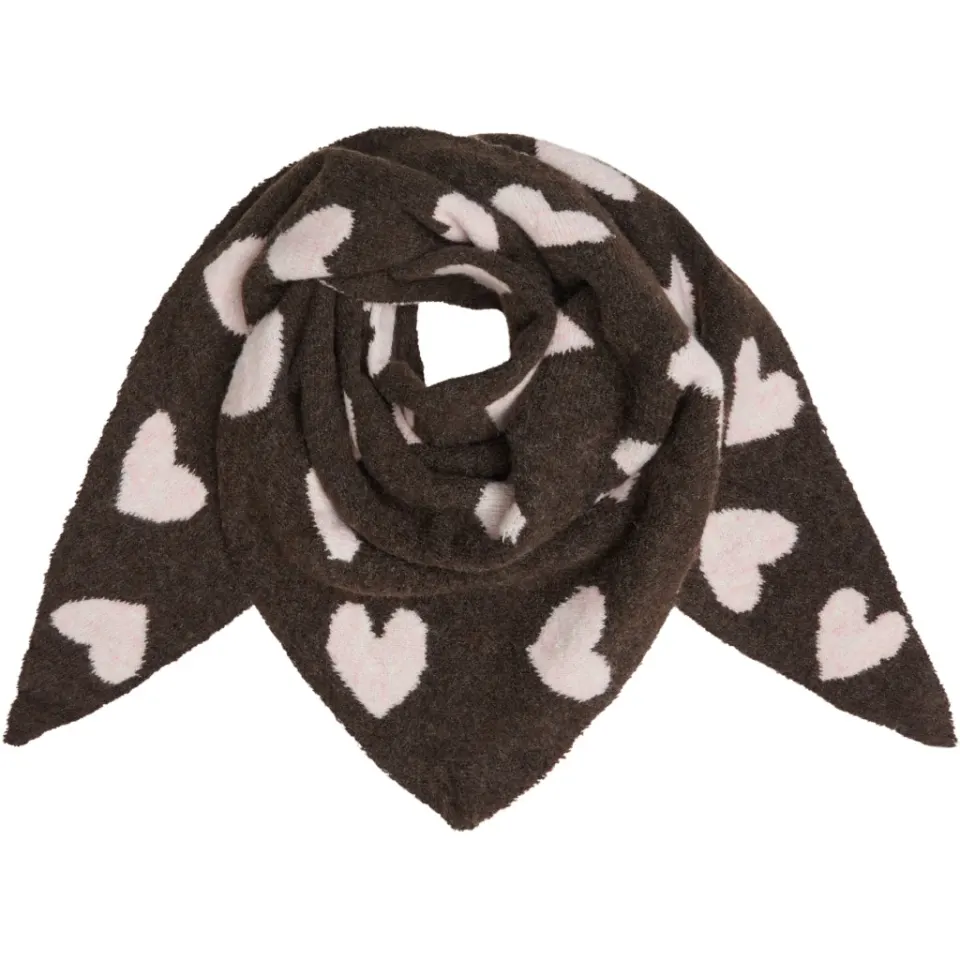 Marta du Château tørklæde MdcToppy BA-2868 – Coffee/Pink — produktfoto