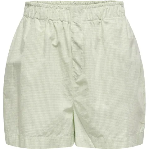 ONLY shorts Onlfilucca – Sea Foam Checks BRIGHT WHITE SMALL — produktfoto