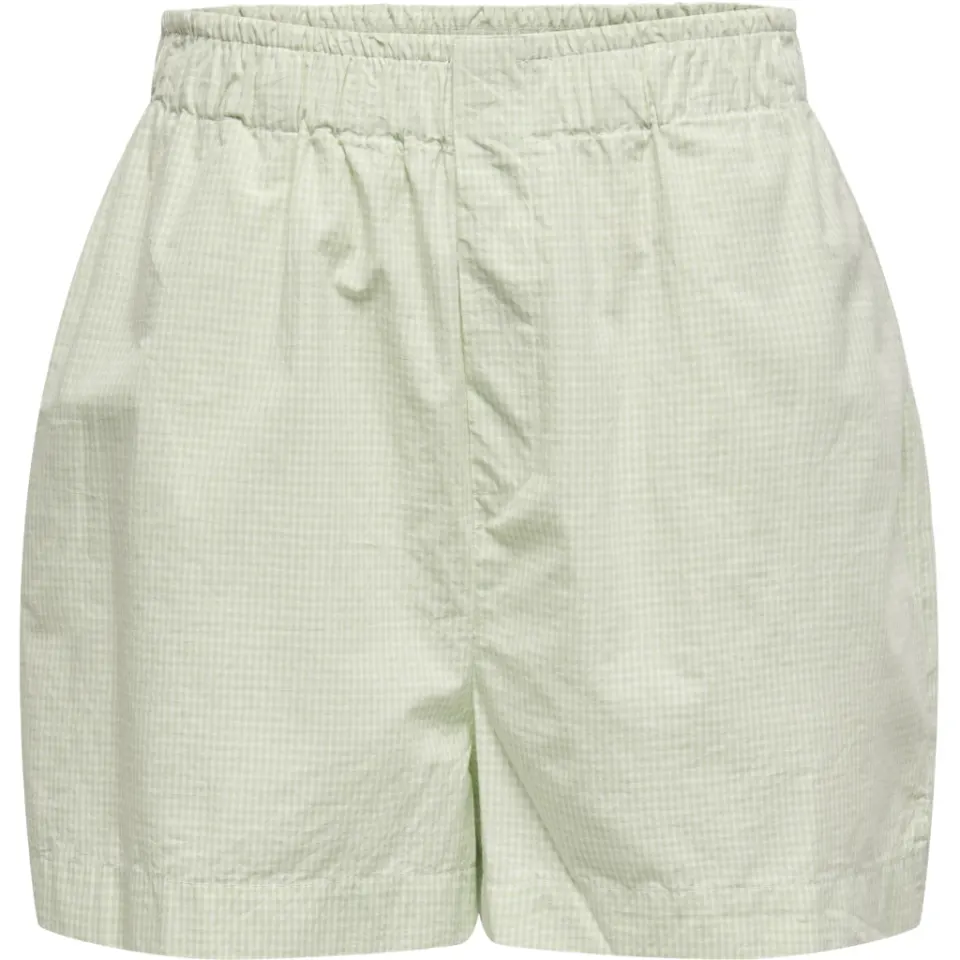 ONLY shorts Onlfilucca – Sea Foam Checks BRIGHT WHITE SMALL — produktfoto