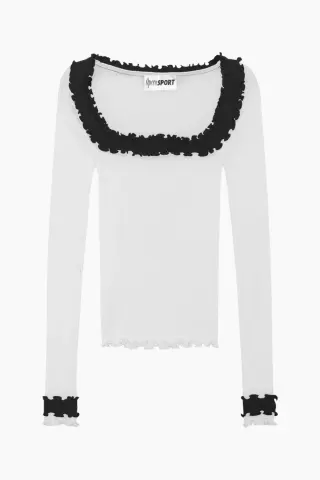 OpéraSPORT Rosie Seamless Top – hvid — produktfoto