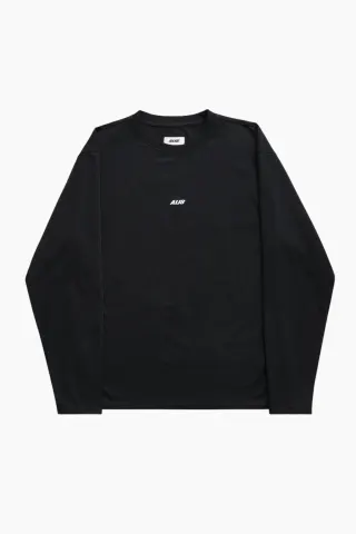 ALIS Joshua Long Sleeve w/ Logo – Solid Black — produktfoto
