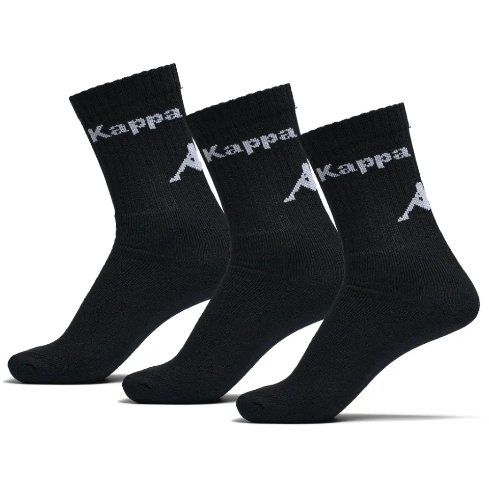 Tex-Time Kappa 3 pak strømper – sort — produktfoto