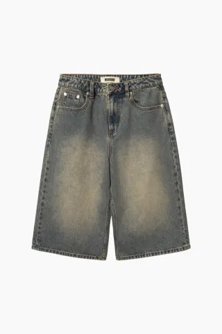Woodbird WBShan Aged Shorts – mørkeblå — produktfoto