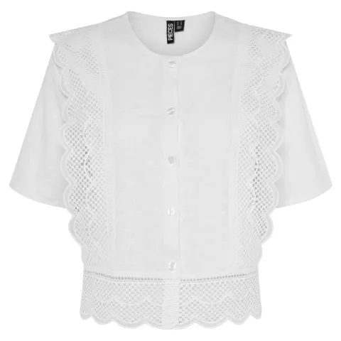 Pieces bluse Pcsimina – Cloud Dancer — produktfoto