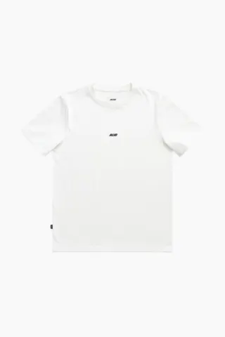 ALIS Jeron Essential T-shirt w/Logo – Solid White — produktfoto