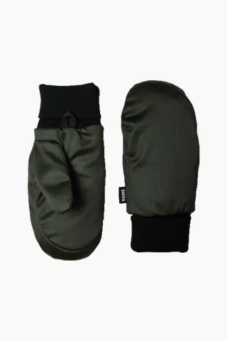 Rains Bator Puffer Mittens W2T3 – grøn — produktfoto
