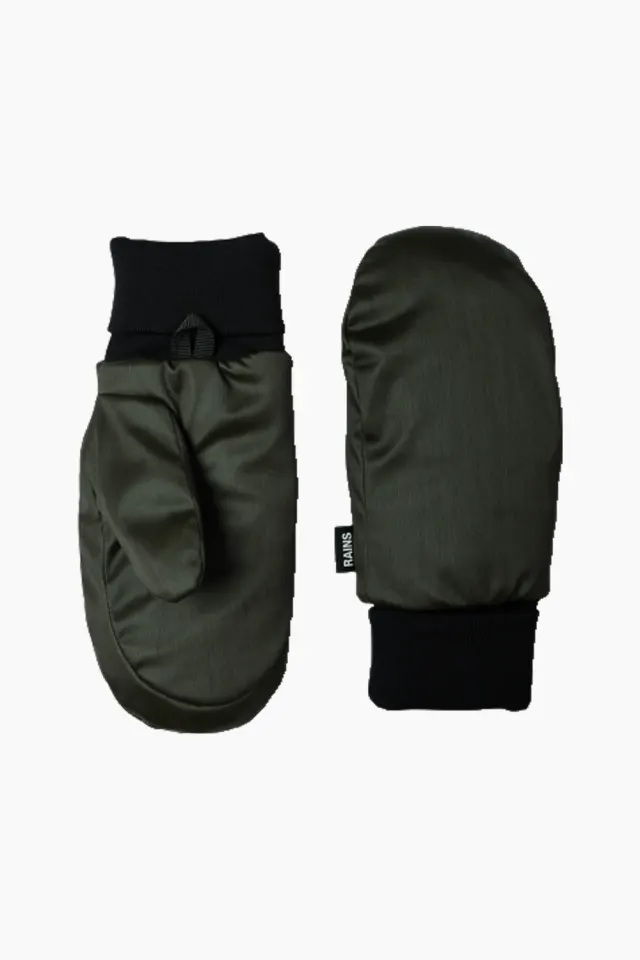 Rains Bator Puffer Mittens W2T3 – grøn — produktfoto
