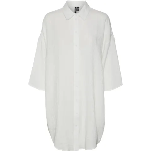 Vero Moda skjorte kjole VmNatali – Snow white — produktfoto