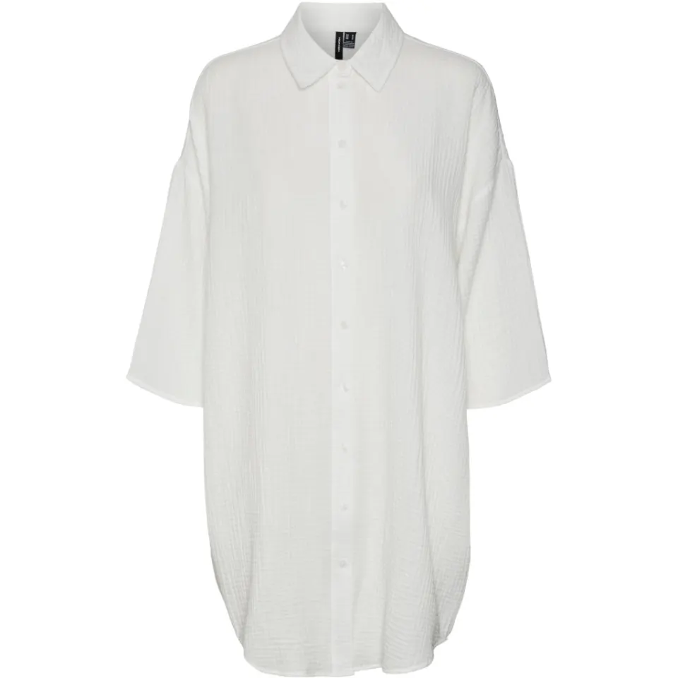 Vero Moda skjorte kjole VmNatali – Snow white — produktfoto