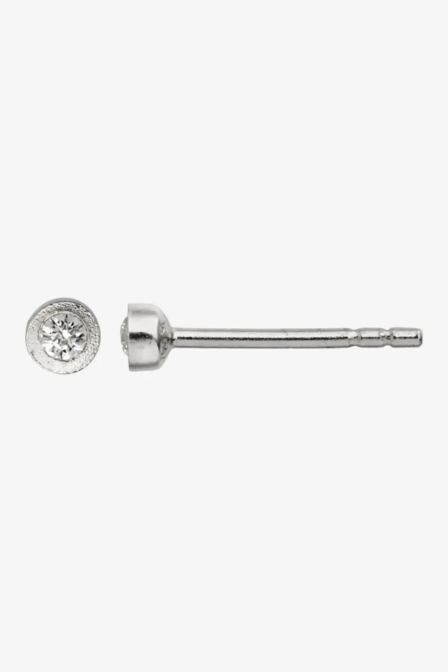 STINE A Big Dot Earring Piece – sølv — produktfoto