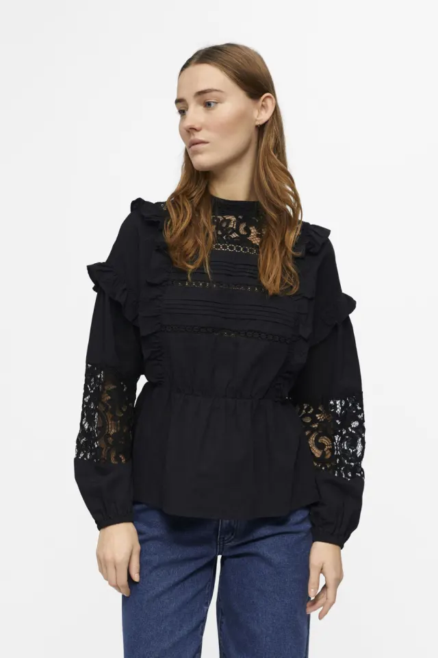 .Object Objarienne New L/S Top - Black – Object — produktfoto