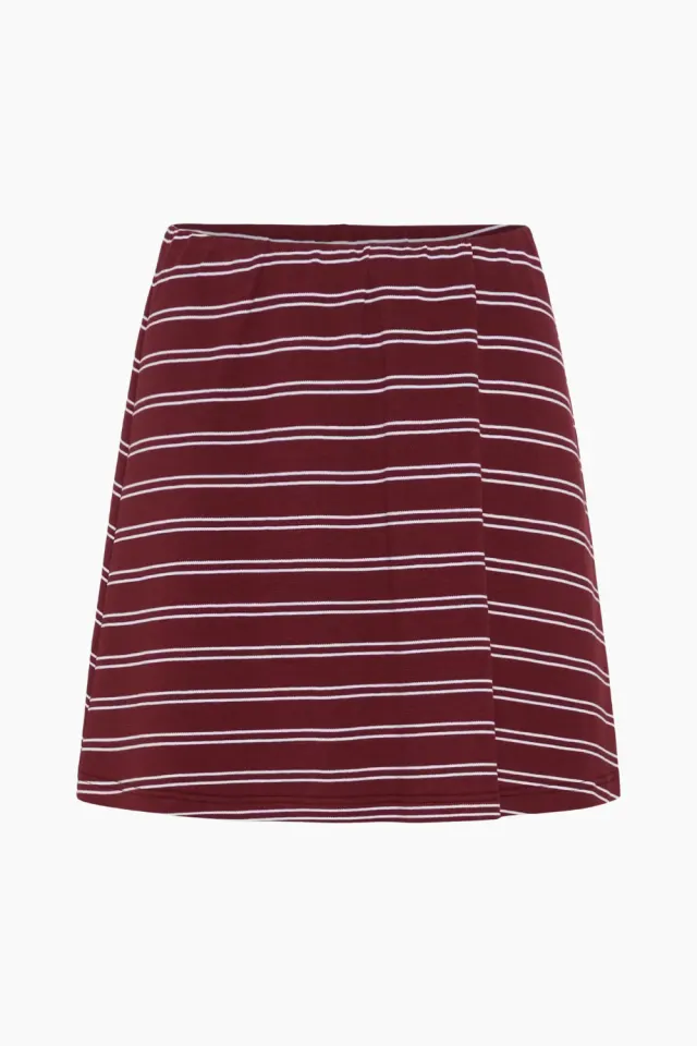 Gestuz GZpilova Skirt – Cabernet Striped — produktfoto