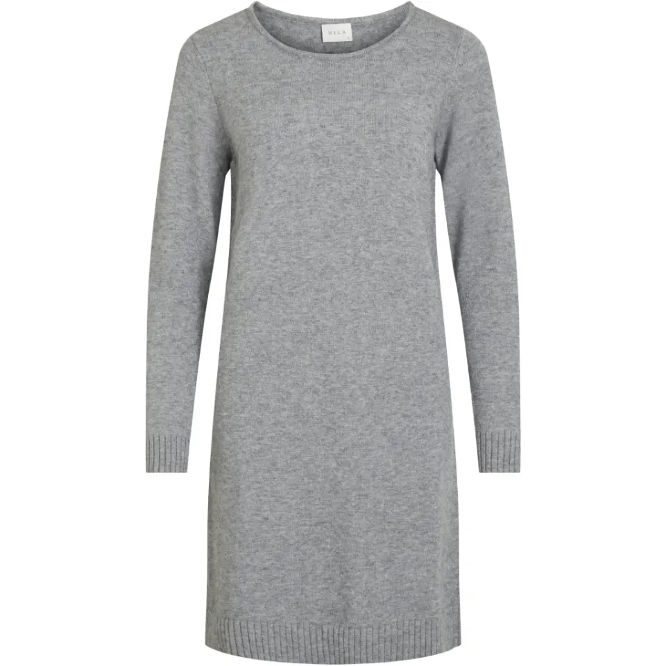 VILA kjole Viril – Medium grey melange — produktfoto