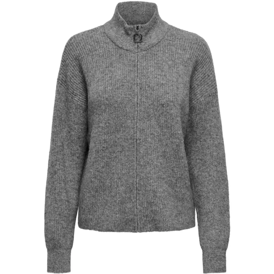 ONLY cardigan Onltokyo – Dark grey melange — produktfoto