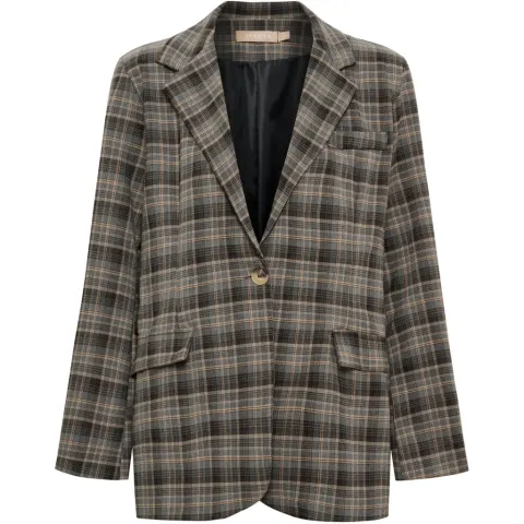 Marta du Château blazer MdcCharm 15502 Check – grå — produktfoto