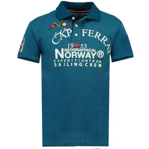 Geographical Norway polo Korsail – blå — produktfoto