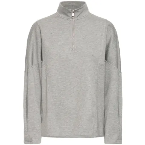 b.young Sweatshirt Bypusti – Mid Grey Melange — produktfoto