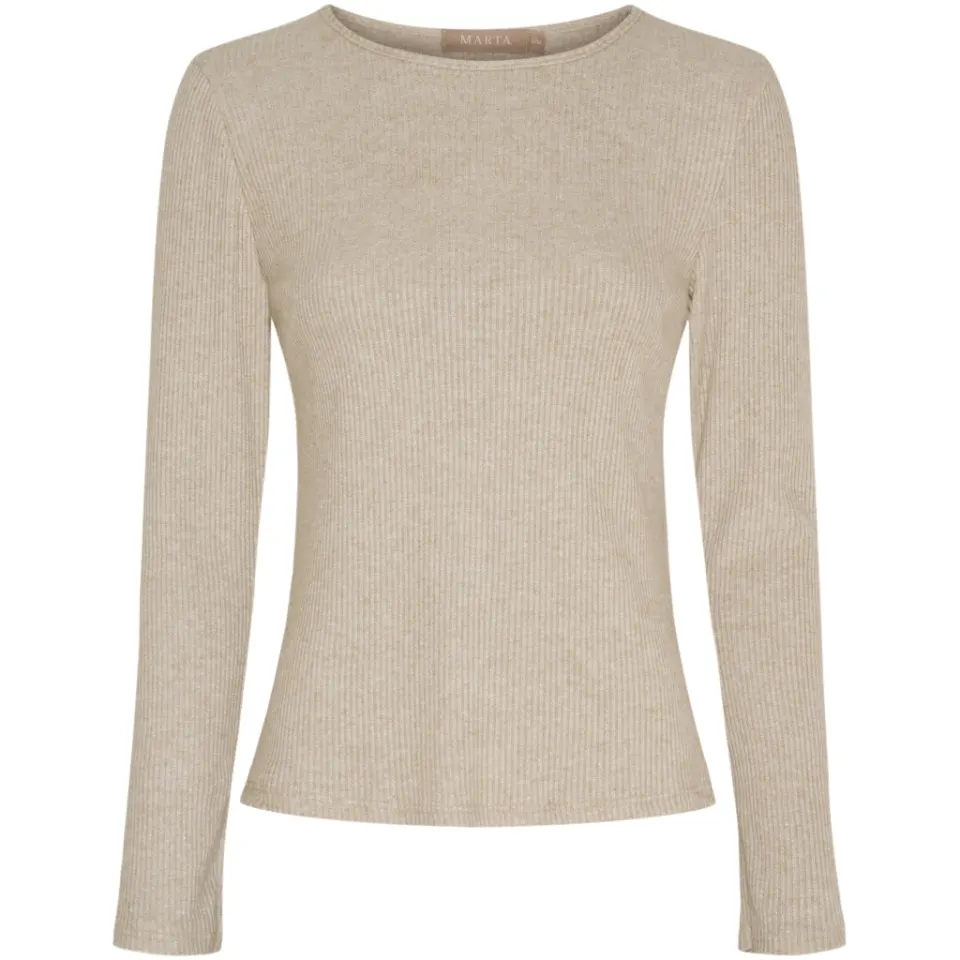 Marta du Château langærmet t-shirt 38915M – beige — produktfoto