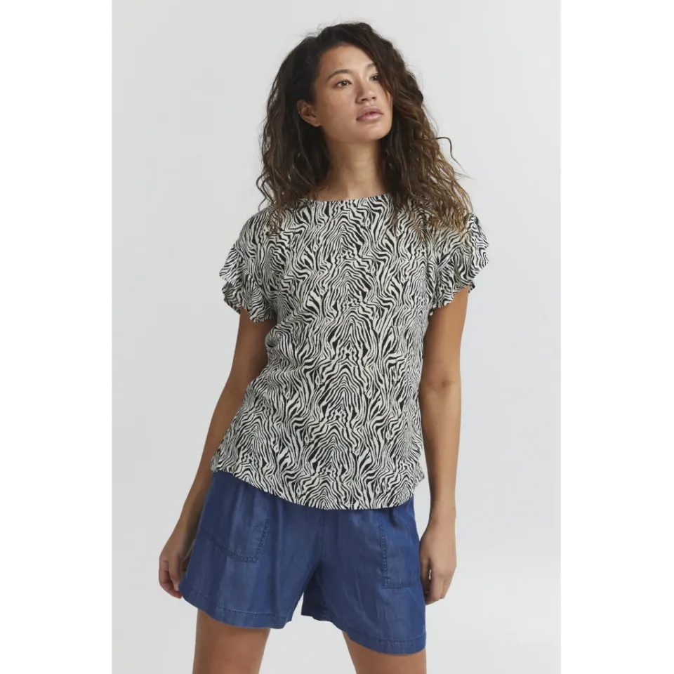 ICHI bluse Ihmarrakech – Birch — produktfoto