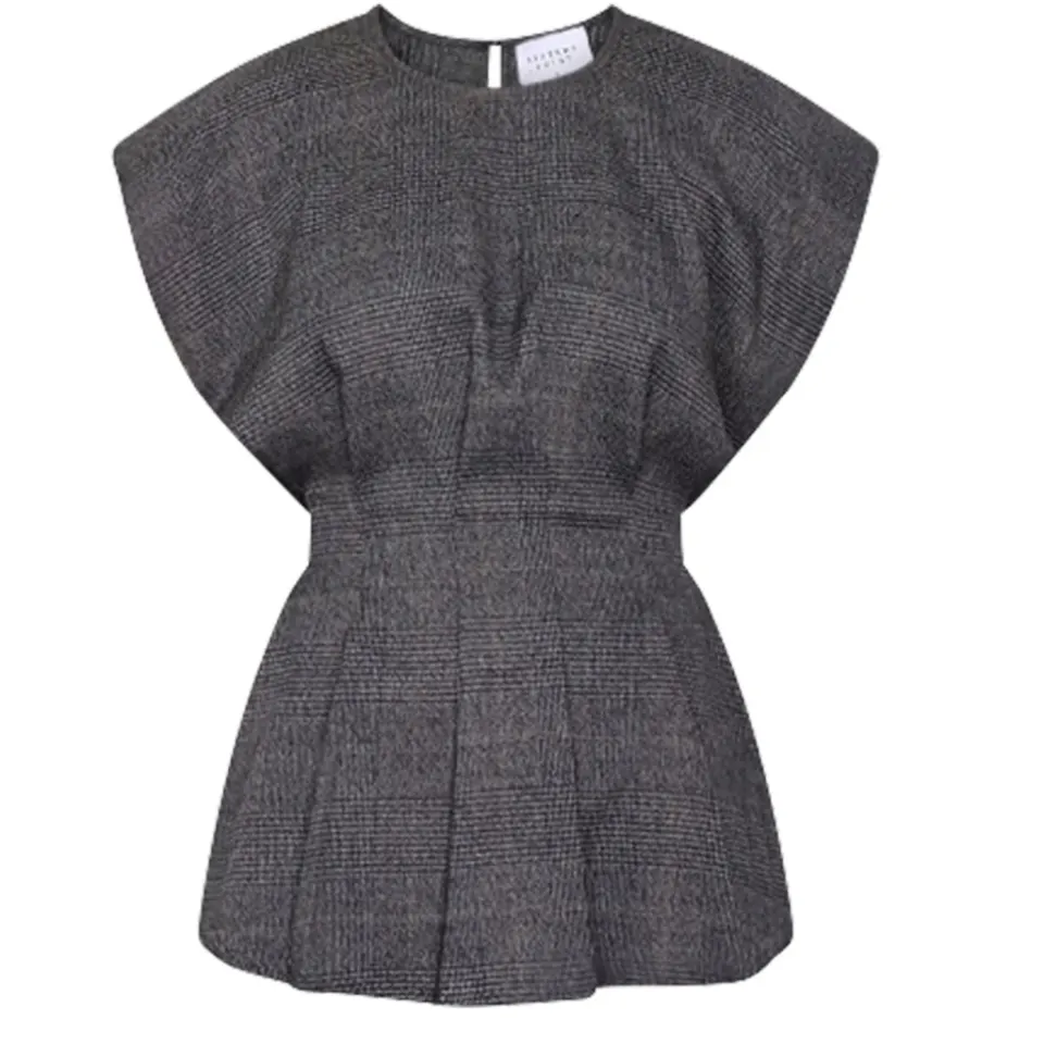 Sisters Point top Viksa – Grey Check — produktfoto
