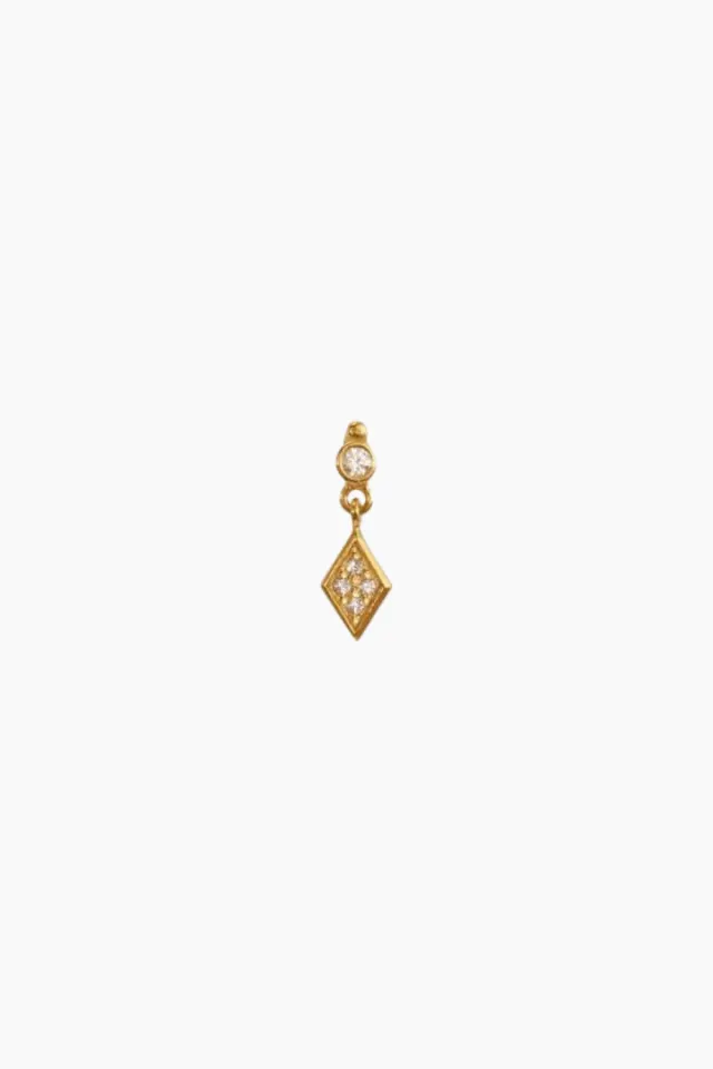 STINE A Miss Princess Earring With Harlekin – guld — produktfoto