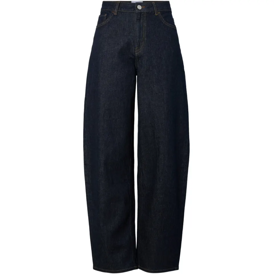 Pieces jeans Pcgrace – Dark Blue Denim Rinse — produktfoto
