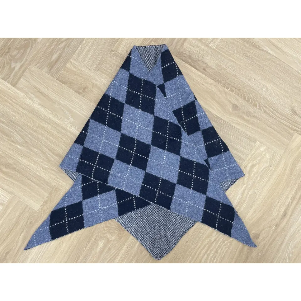 Marta du Château tørklæde MdcGretzel BA-3446 – Jeans Blue/Navy — produktfoto