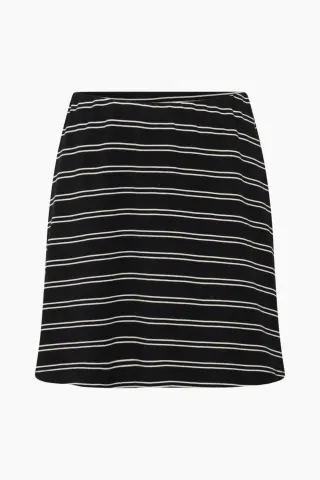 Gestuz GZpilova Skirt – Black White Striped — produktfoto