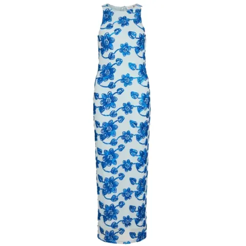 VILA kjole Visail – Nantucket Breeze FLOWER EMBROIDERY — produktfoto