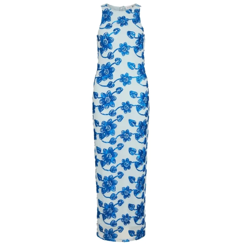 VILA kjole Visail – Nantucket Breeze FLOWER EMBROIDERY — produktfoto