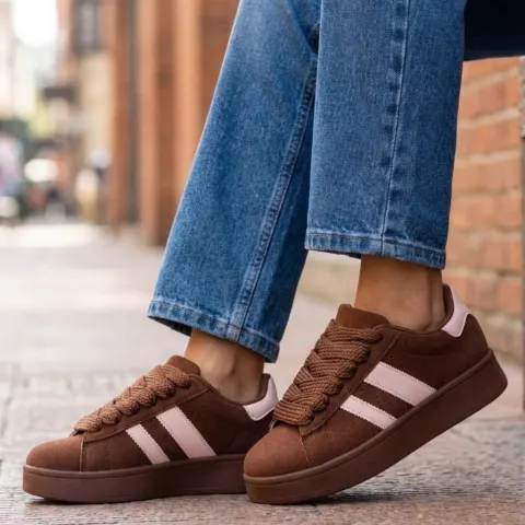 Ginette sneakers A-123 – Brown New — produktfoto