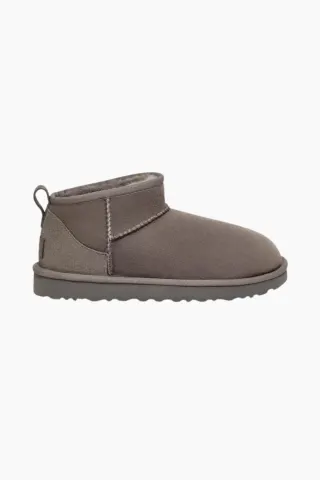 UGG W Classic Ultra Mini Boots – grå — produktfoto